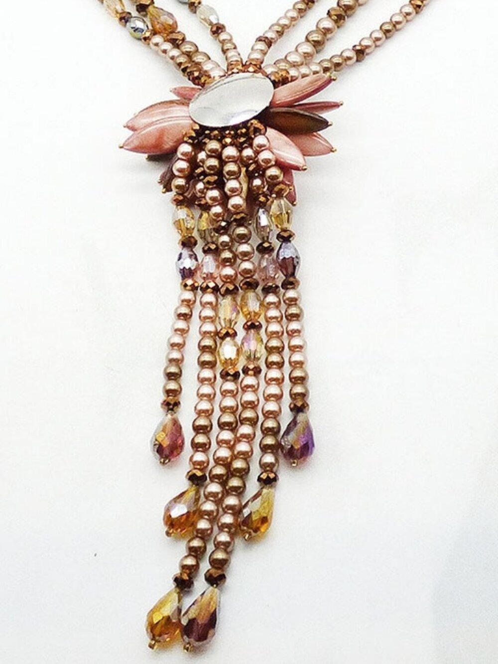 Joan Rivers Champagne Pearl Starlet Necklace - Picture 4 of 4